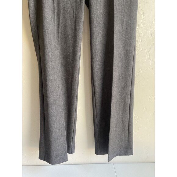 New! LOFT Outlet Size 4 Charcoal Gray CurvyFit Dress Trousers Straight Leg Stret - Picture 9 of 10
